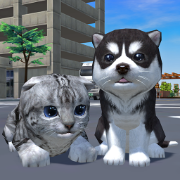 دانلود Cute Pocket Cat And Puppy 3D