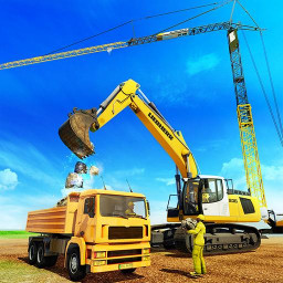 Heavy Excavator Construction Crane Simulator 2019