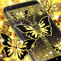 دانلود Golden butterflies lock screen