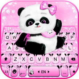 دانلود Pink Girly Panda Keyboard Them