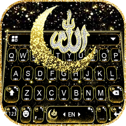 دانلود Glitter Allah Keyboard Theme