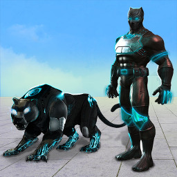 دانلود Flying Panther Robot Hero Game