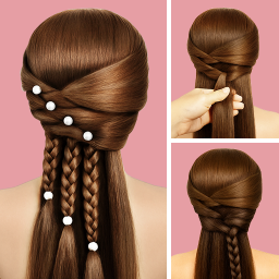 دانلود Step by Step Hairstyle App