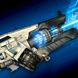 Sci-fi automatic laser weapons simulator
