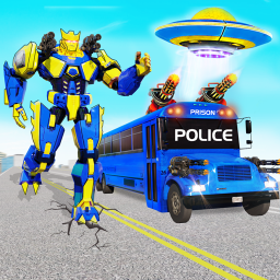 دانلود Police Bus Robot Car Game