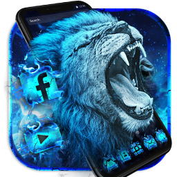 Flaming Wild Lion Themes Live Wallpapers