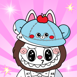 دانلود Labubu Coloring by Number