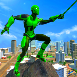 Rope Green Spider Hero - Amazing Spider Rope Hero