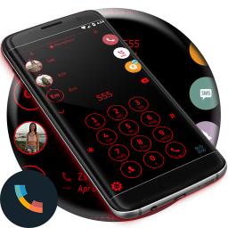 دانلود Theme Dialer Circle Black Red