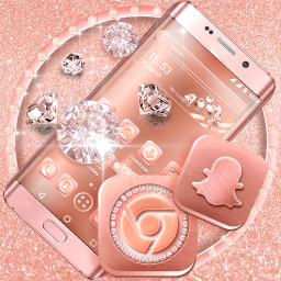 دانلود Rose Gold Launcher Theme