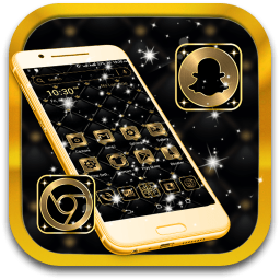 دانلود Gold Black Launcher Theme