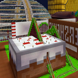 دانلود Roller coaster maps for mcpe