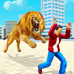Angry Lion City Attack: Wild Animal Games 2020