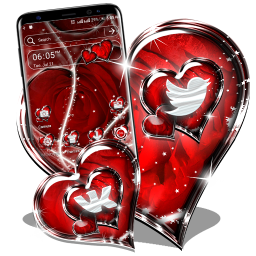 دانلود Red Rose Launcher Theme