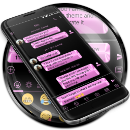 SMS Messages Metallic Pink