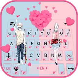 دانلود Romantic Lover Keyboard Theme