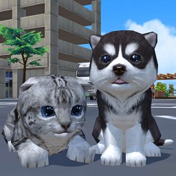 دانلود Cute Pocket Cat And Puppy 3D