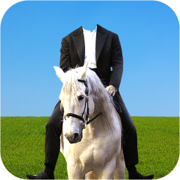 دانلود Horse With Man Photo Suit