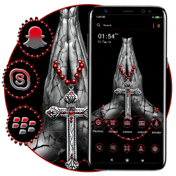 دانلود Jesus Cross Launcher Theme