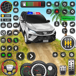 Flying Prado Car Robot Game