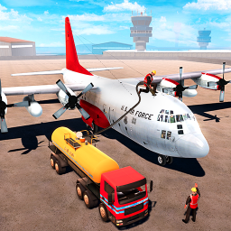 Airplane Oil Tanker Truck Transporter Game