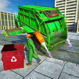 Flying Garbage Truck Simulator