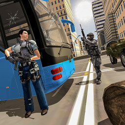 US Police Bus Transport Prison Break Survival Game