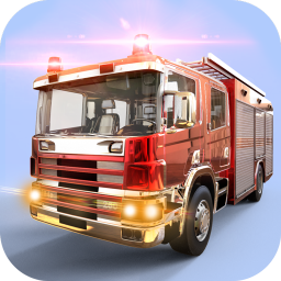 Fire Truck Driving Rescue Game