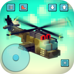 دانلود Gunship Craft: Crafting & Helicopter Flying Games