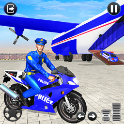Police Moto Bike Transport Truck