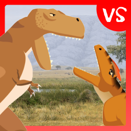 دانلود T-Rex Fights Allosaurus