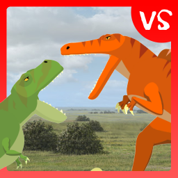 دانلود T-Rex Fights Spinosaurus