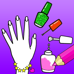 دانلود Nails Polish Coloring Pages