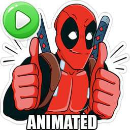 دانلود Animated Superheroes WASticker