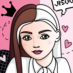 دانلود Color gradient fashion girl