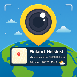 دانلود GPS Camera, Map & Timestamp