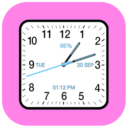 Analog Clock Square Classic