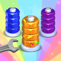 دانلود Color Screw Sort: Nuts & Bolts