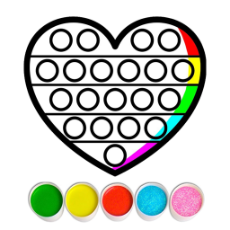 دانلود Glitter Pop It Coloring Game