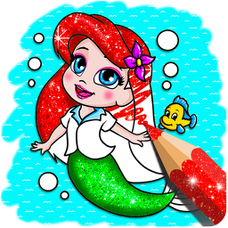 دانلود Mermaid coloring for kids