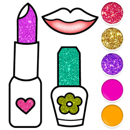 دانلود Glitter Beauty Coloring Pages