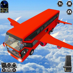 دانلود Flying Bus Simulator Bus Games