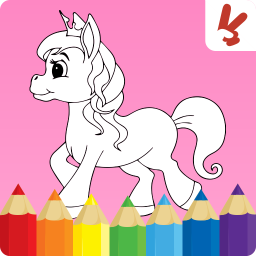 دانلود Unicorn Kids Coloring Book