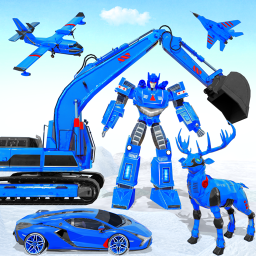 دانلود Snow Excavator Robot Car Games