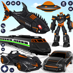 دانلود Shark Robot Car Transform Game