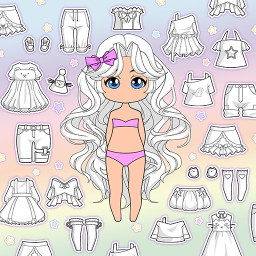 دانلود Chibi Doll Dress up & Coloring دانلود Chibi Doll Dress up & Coloring