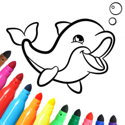 دانلود Dolphins coloring pages