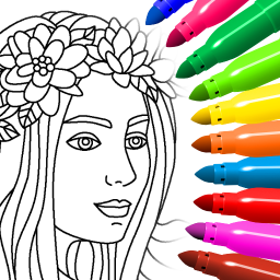 دانلود Coloring for girls and women دانلود Coloring for girls and women