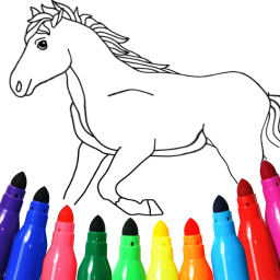 دانلود Horse coloring pages game