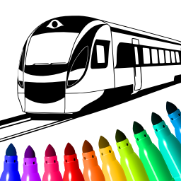 دانلود Train game: coloring book. دانلود Train game: coloring book.